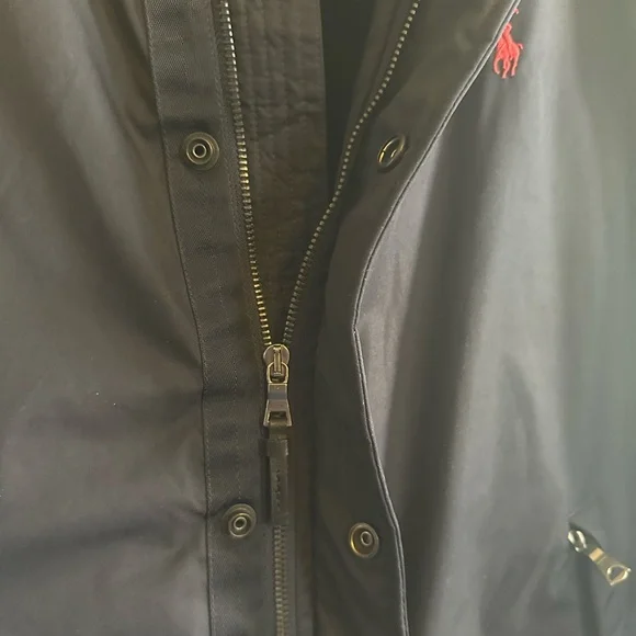 Polo Ralph Lauren Men’s Navy Blue Fleece Lined Coat size Large - Picture 6 of 11